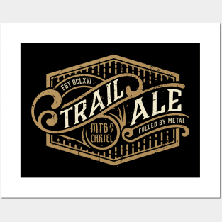 Trail Ale MTB Beer Mountain Biking Graphic Posters and Art